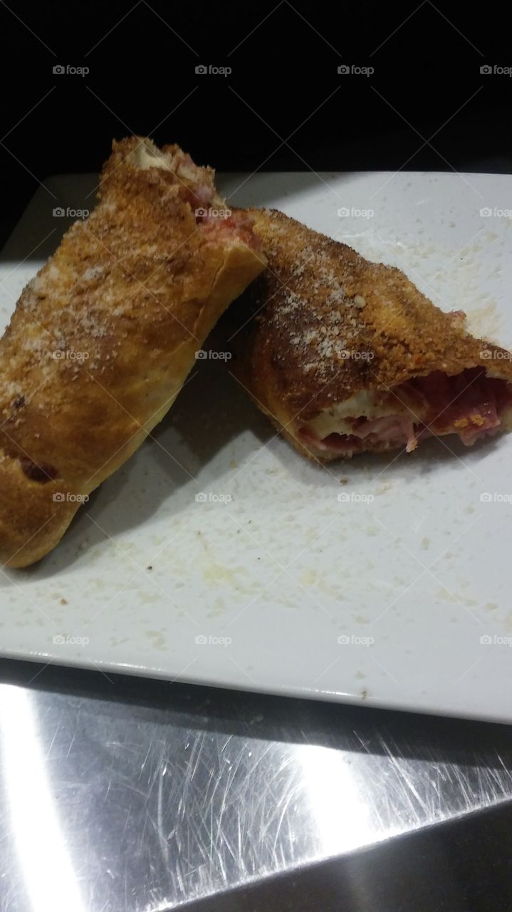 ham pineapple and bacon roll-up