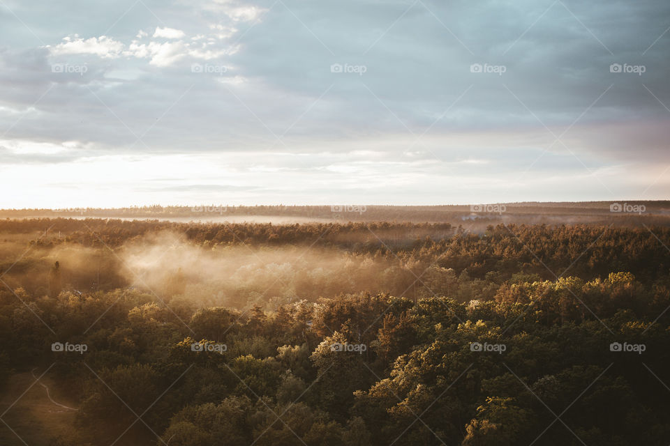 Sunset and horizon 