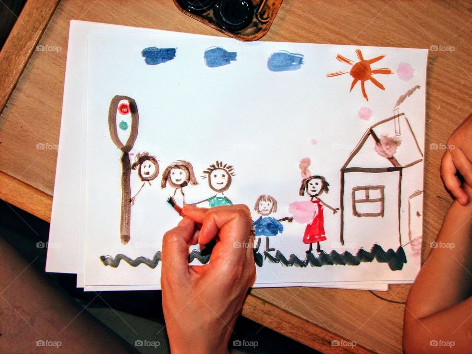 children holiday. Painting