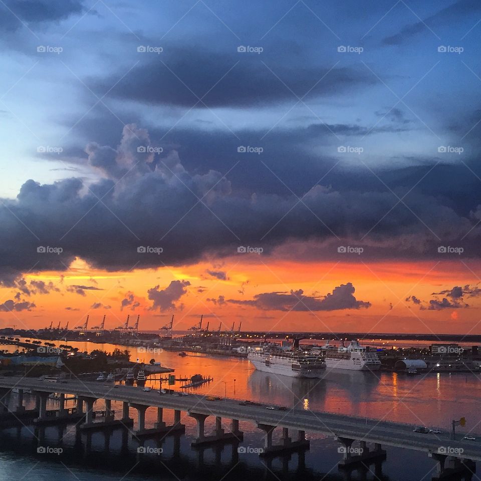Good morning Miami-port of Miami cruise ships 