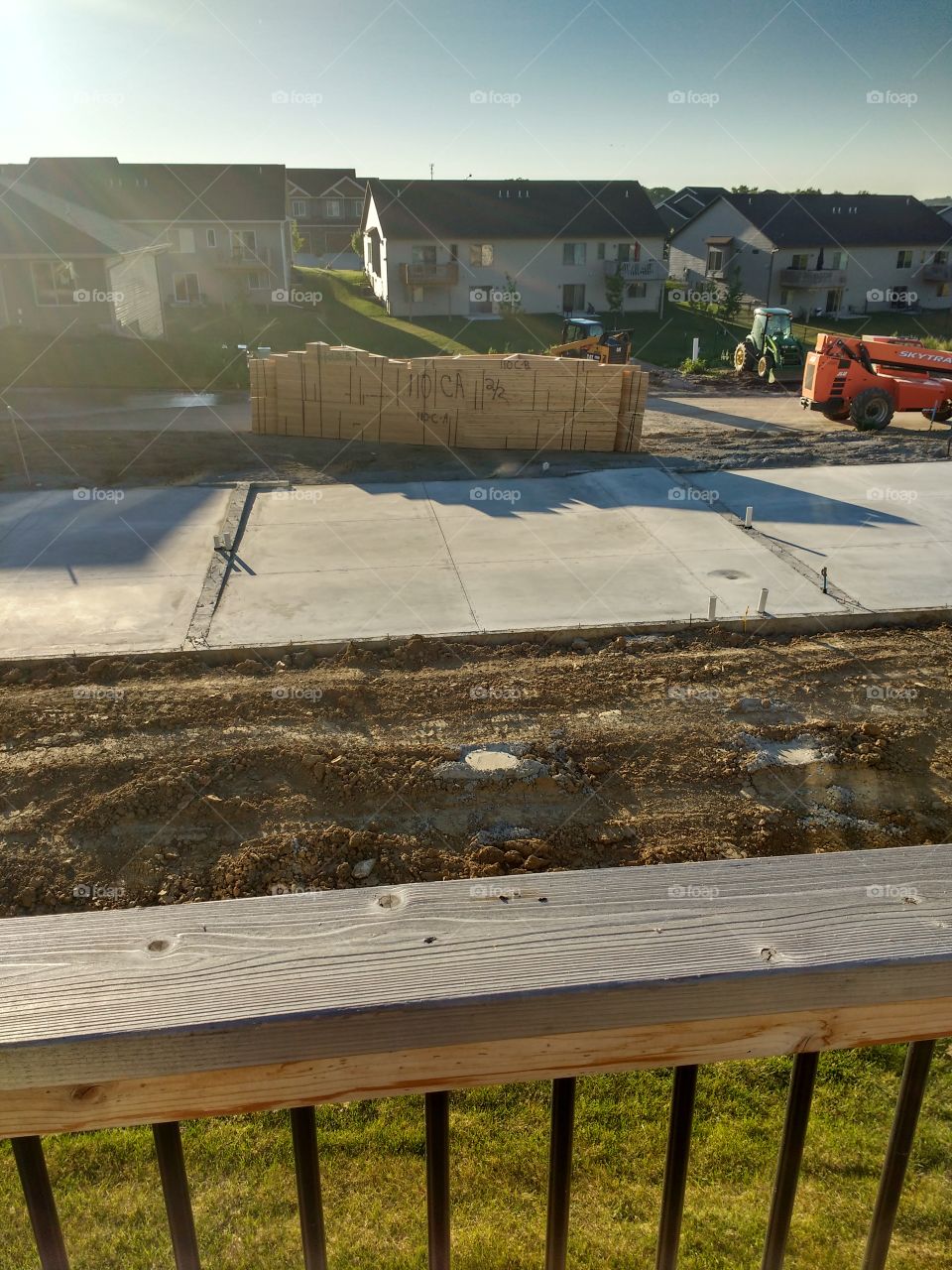 foundation poured, ready to build.