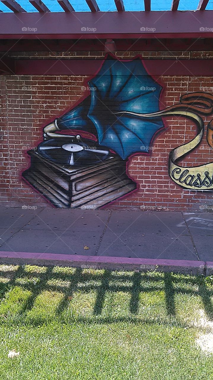 Record player. Out for a ride