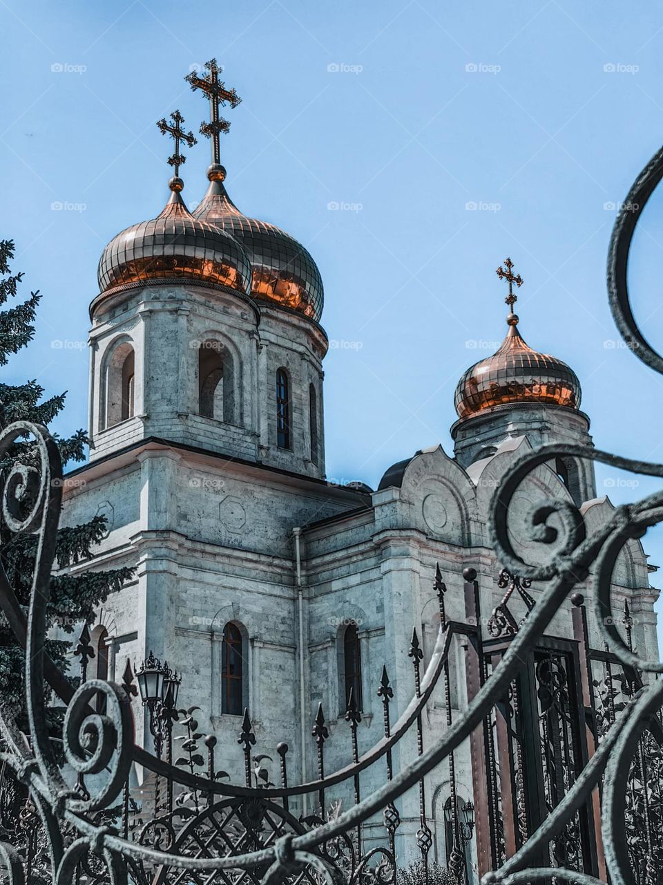 Church against the sky