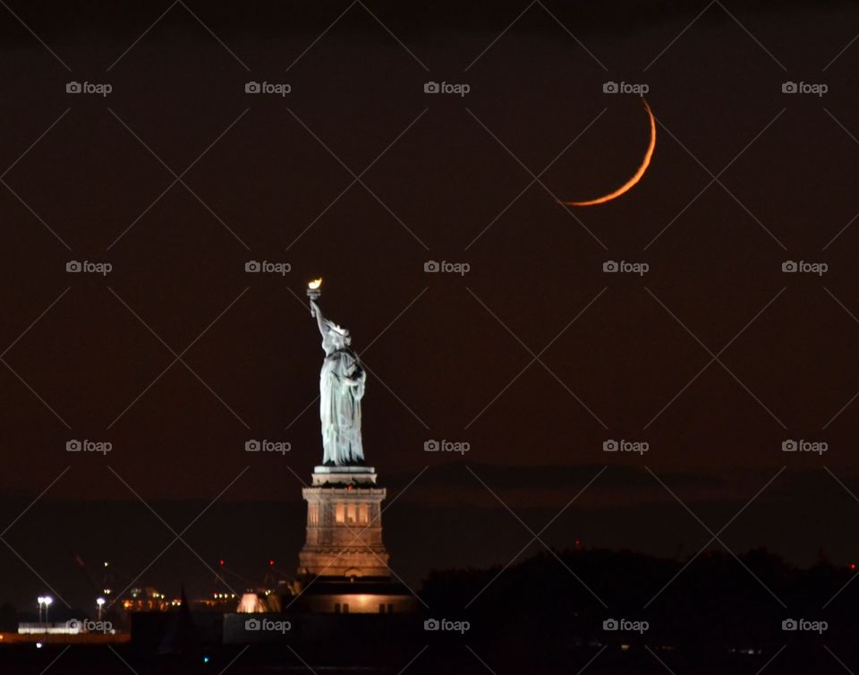 Statue of Liberty at Night