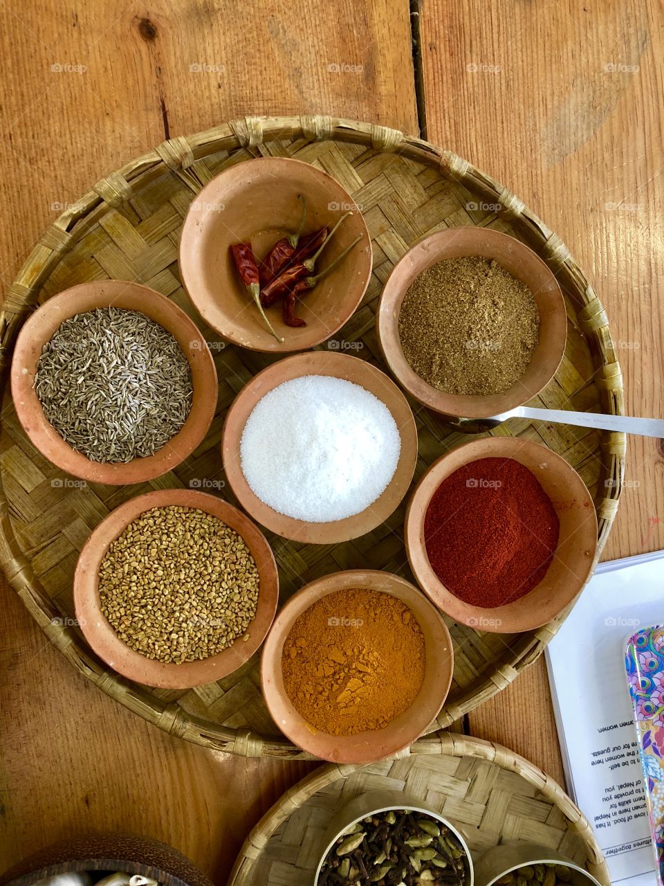 Spice mix in a cooking class