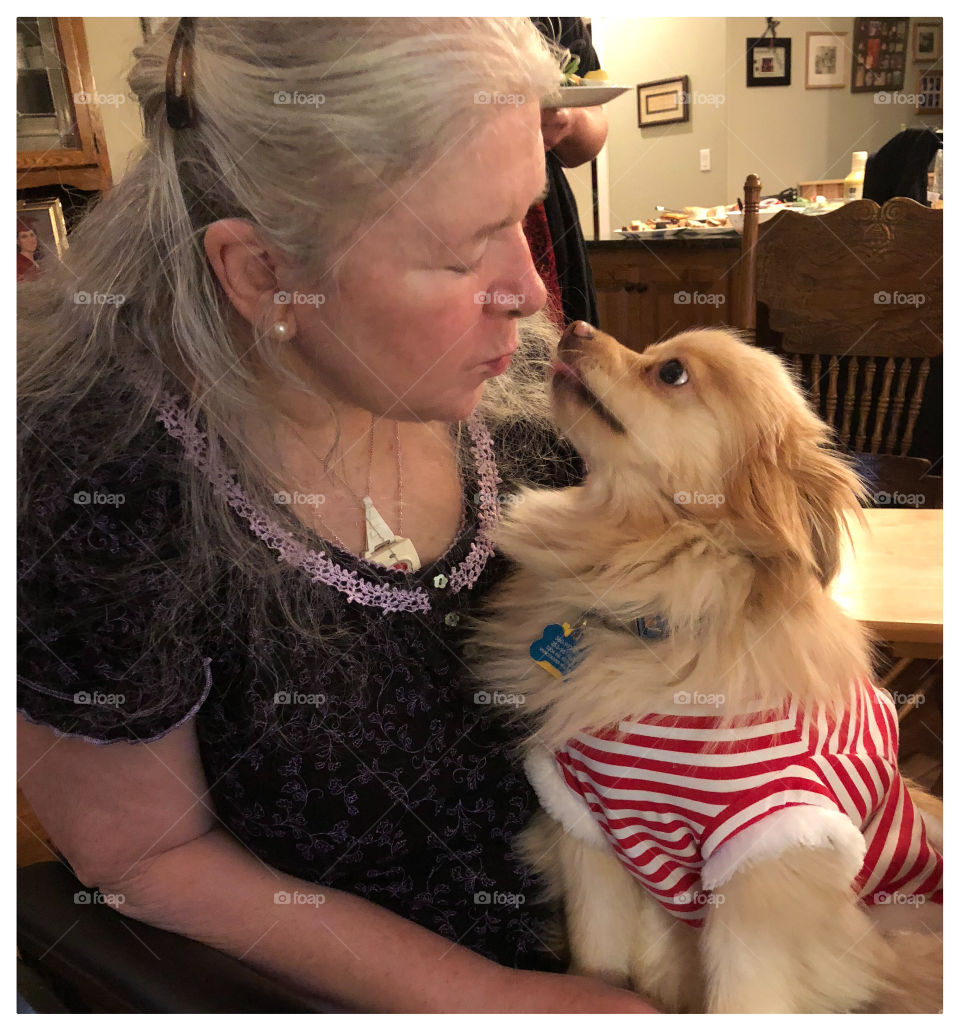 A mom and her service dog