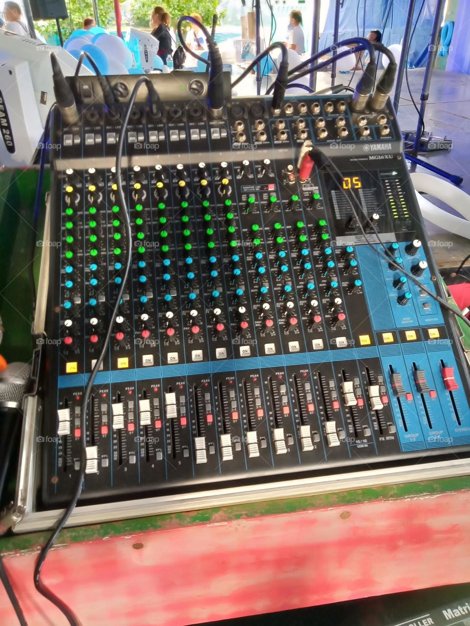 MIXER FOR SOUND SYSTEM,, AS USED IN BIG EVENT,,