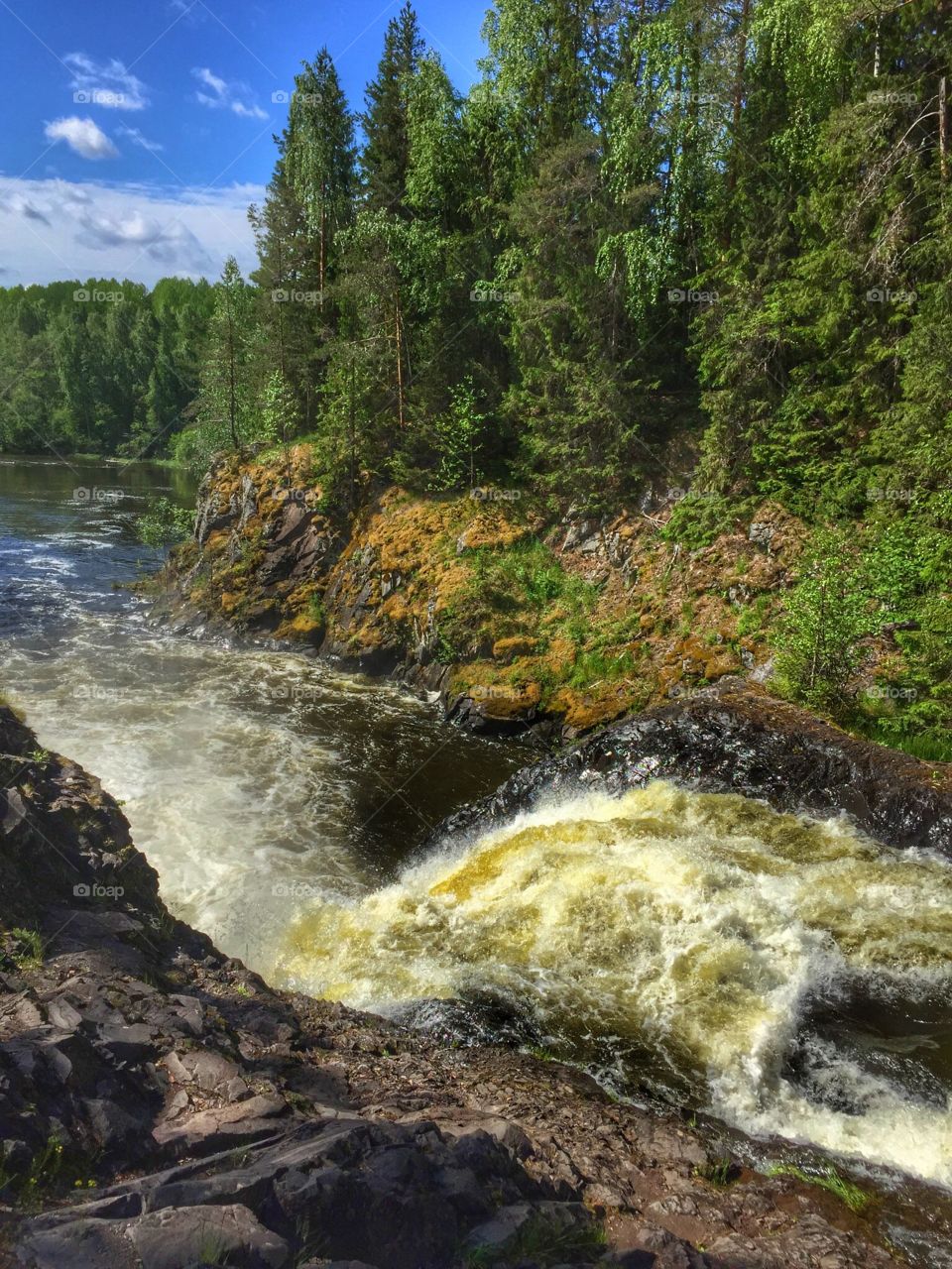 Karelia waterfall 