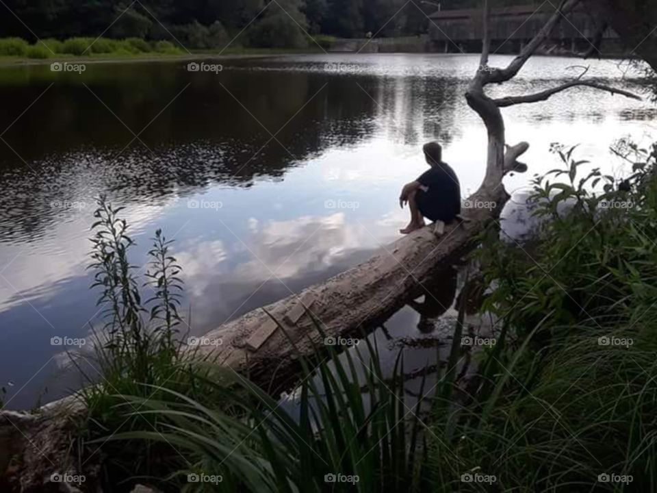 Peaceful riverside