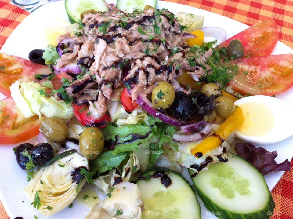 food fish salad