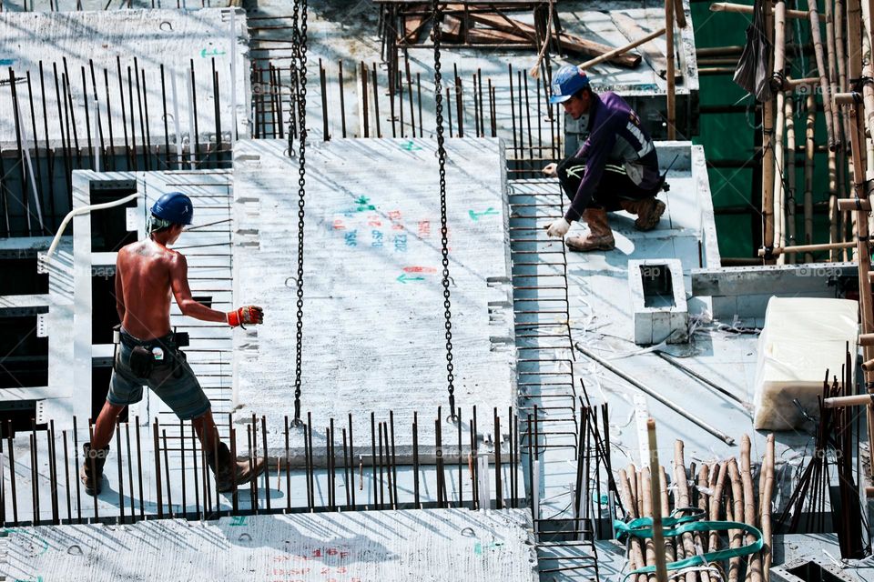 Construction site worker 