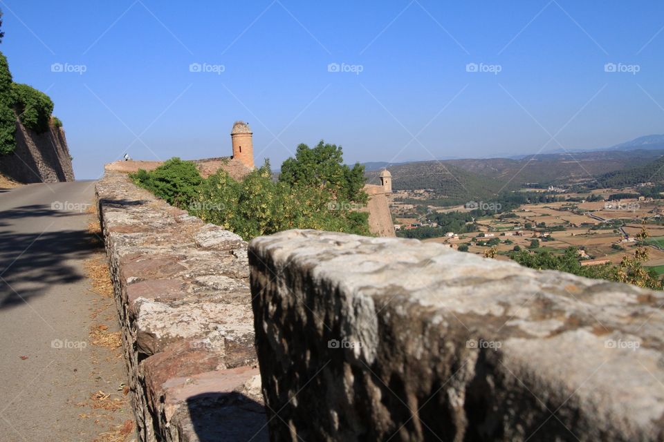 Views from castle watchtower 