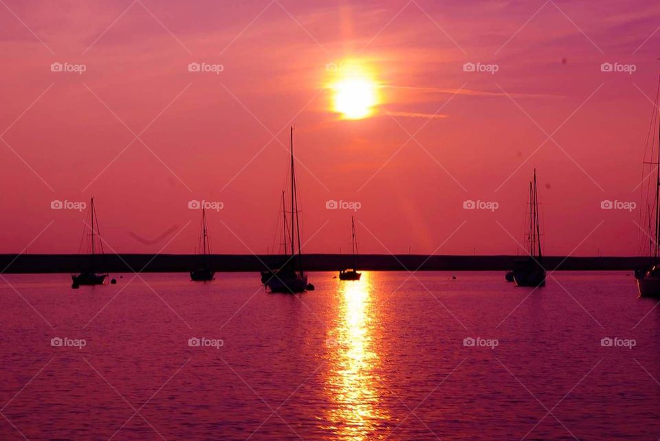 Sunset dream . Shot taken at portland Marina 