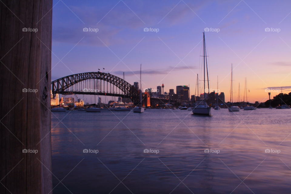 sky sunset boats water by kar1981