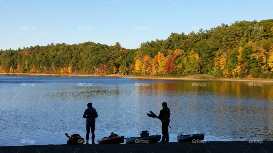 Kayaks at the Lake