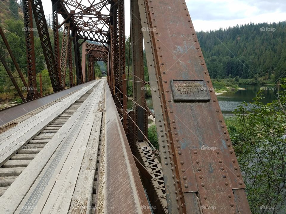 an old abandoned bridge