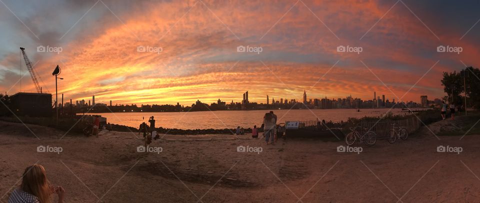 Panoramic Sunset NYC
