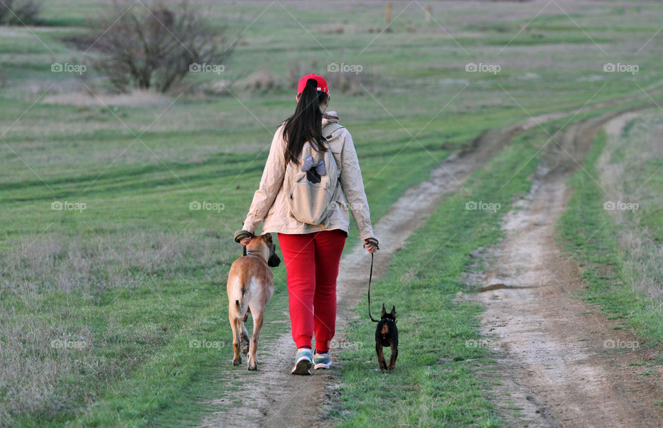 Spring walk with friends