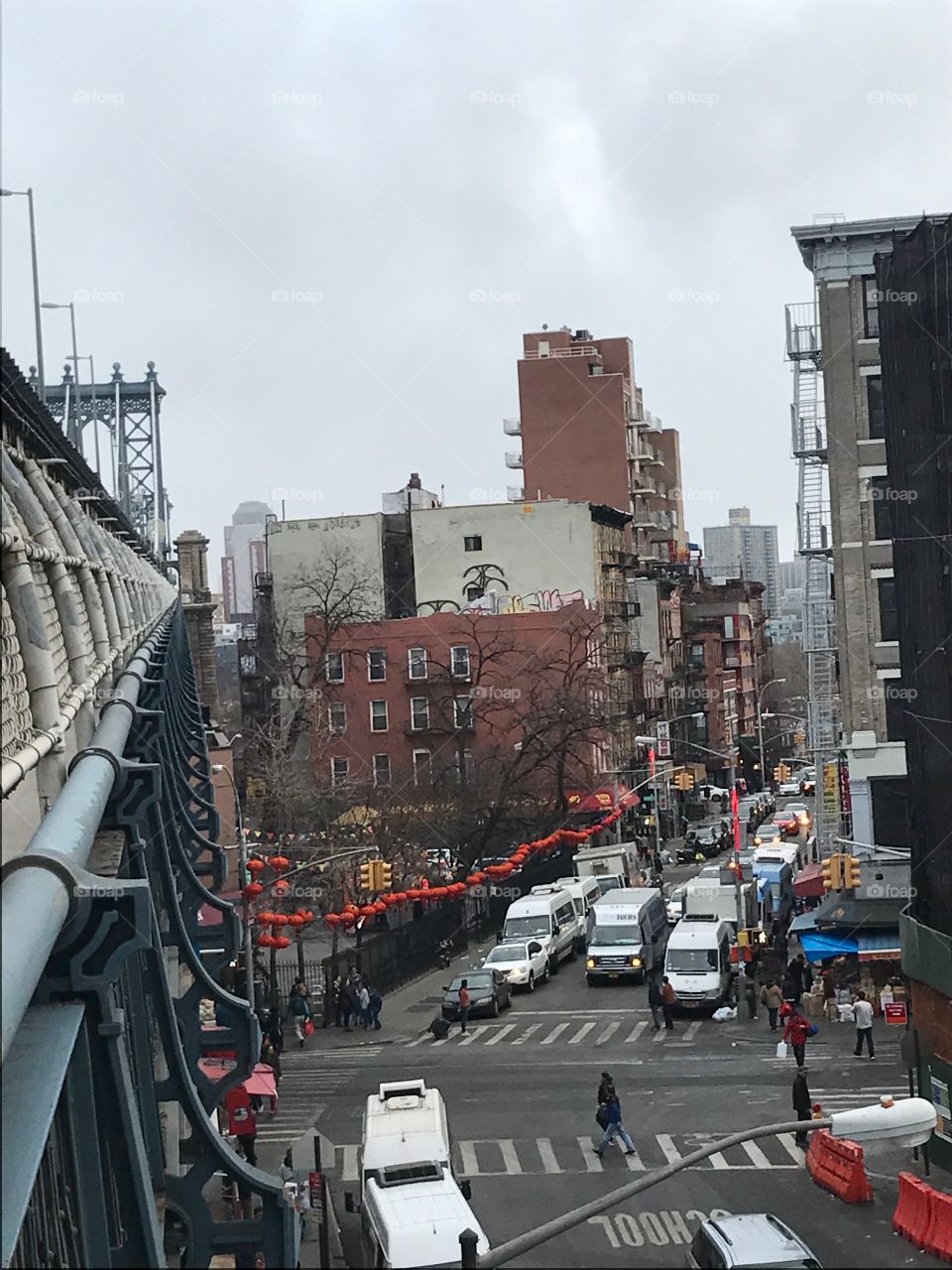 Manhattan Bridge, Chinatown, NYC 