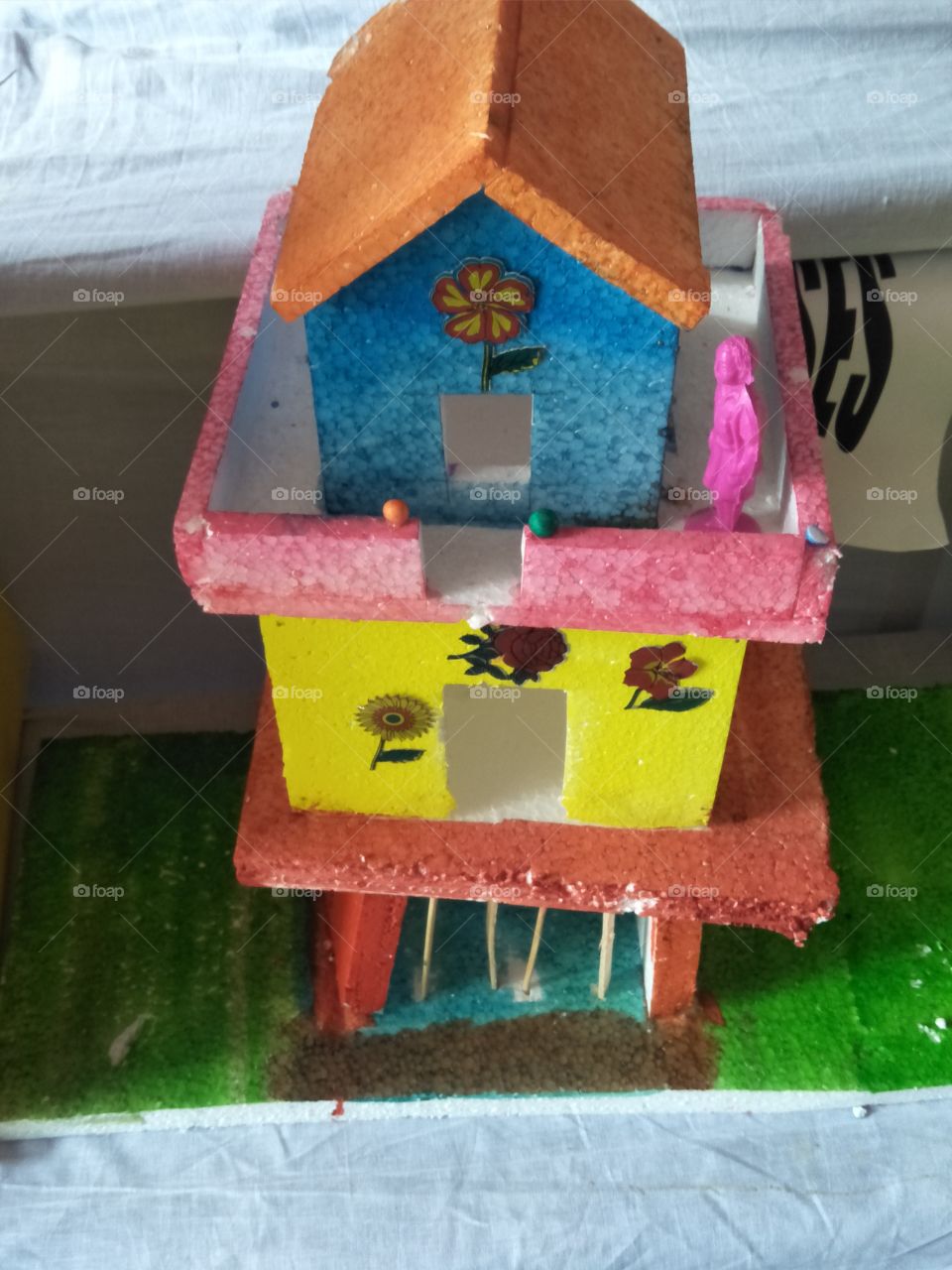 No Person, House, Family, Wood, Toy