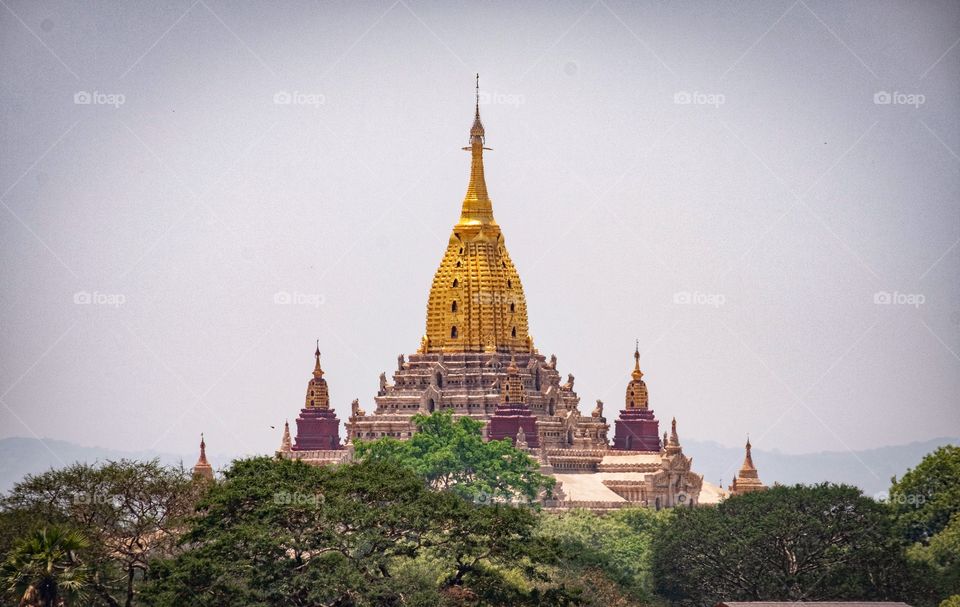 Beautiful pagoda at Bagan Myanmar 