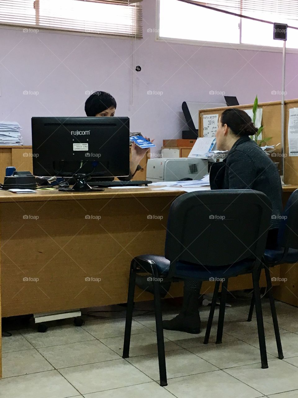 Reception office meeting