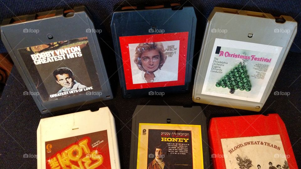 Old 8 track tapes