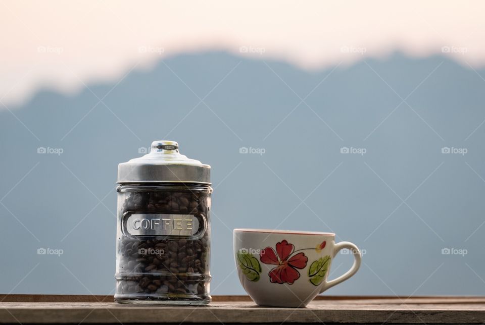 Chiang Rai/Thailand-February 16 2019:Morning view at the mae hostel ,Doi Pha Hee 