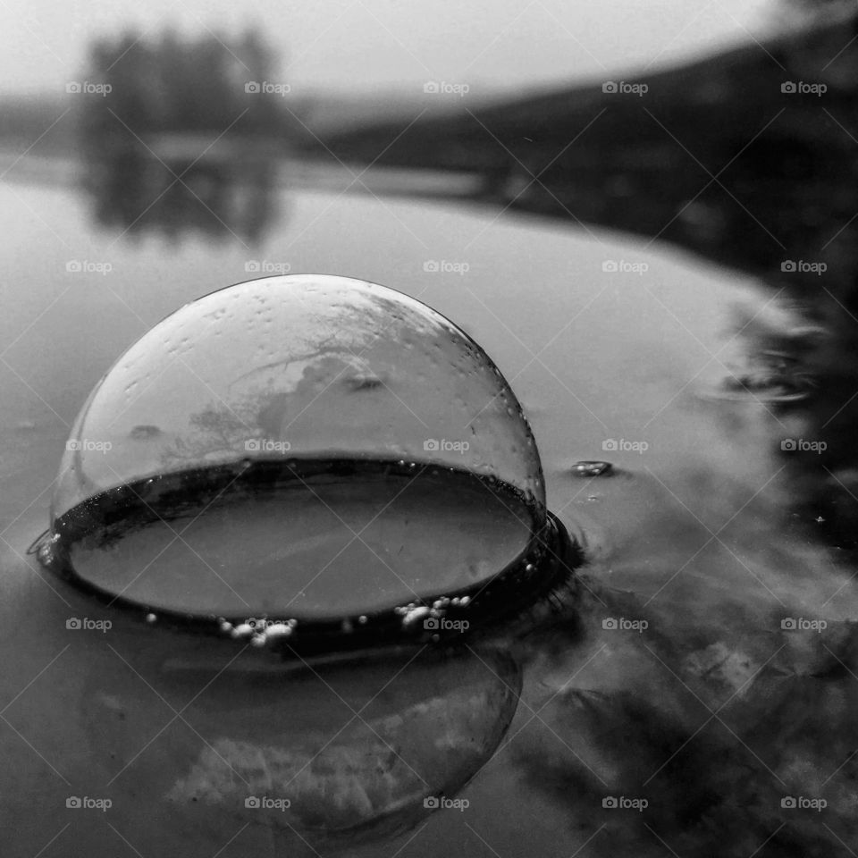 Bubble on the lake