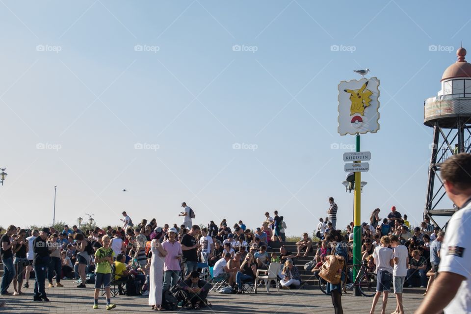 Kijkduin is Pokémon go capitol of the Netherlands with lots of people that come every day to play