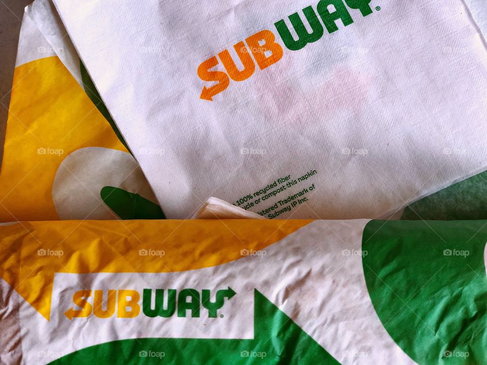 Subway Sandwich, Advertising Logos, Brightly Colored Logos, Submarine Sandwiches 