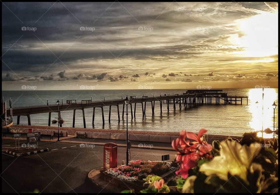 View from my hotel this morning. Deal Pier, Kent, England