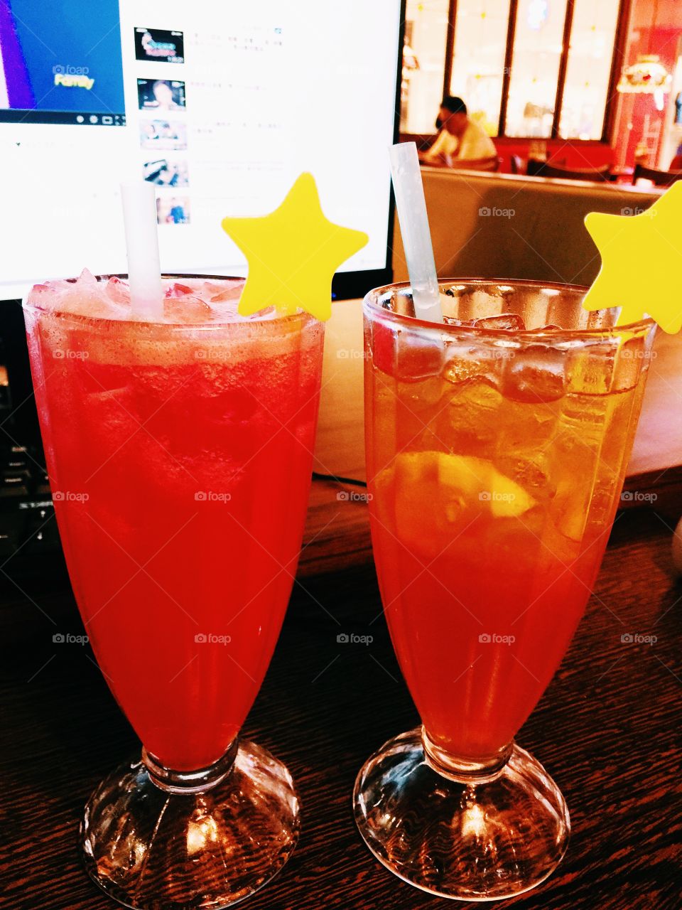 watermelon juice ice lemon tea. fresh juices + free wifi