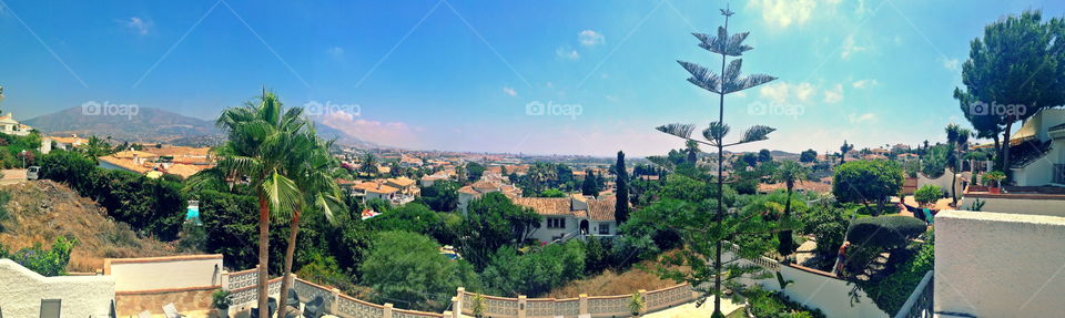 Fuengirola villa view