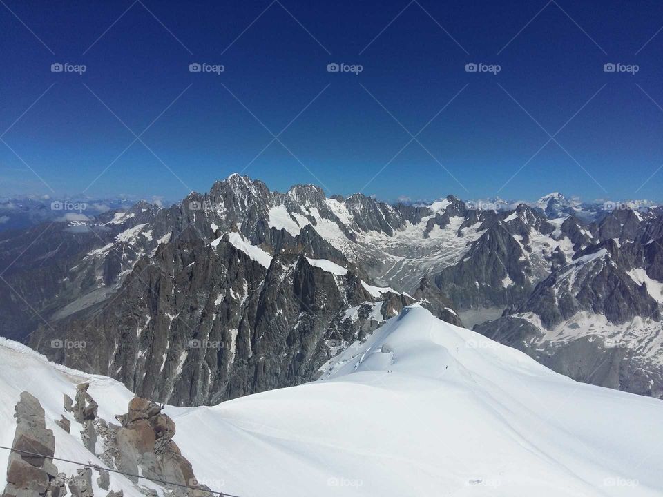 Chamonix mountain range