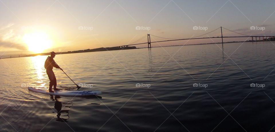 sunset fredericia solnedgang sup by salsa