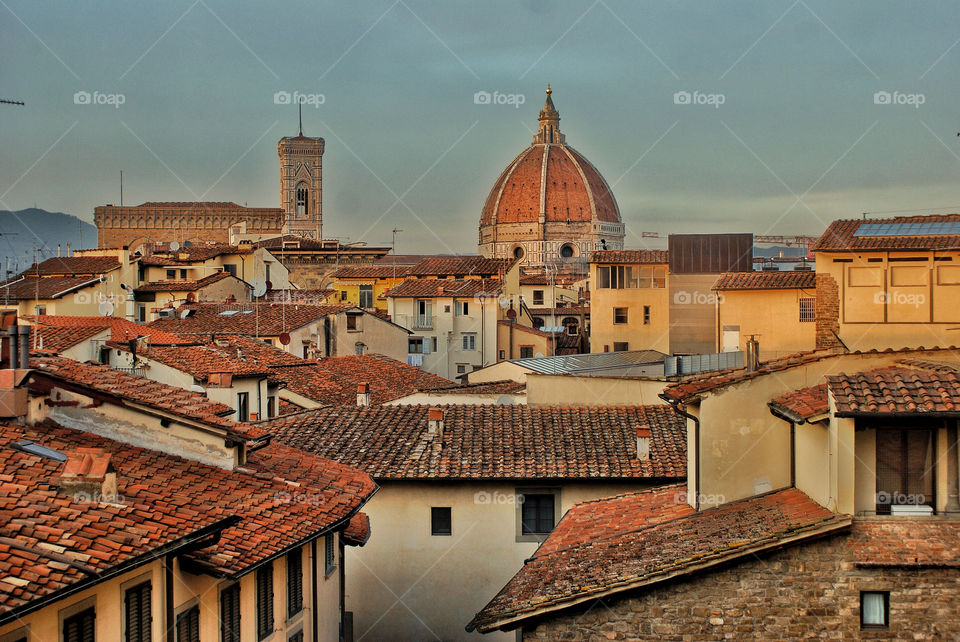 Firenze vista dalla galleria degli Uffizi
