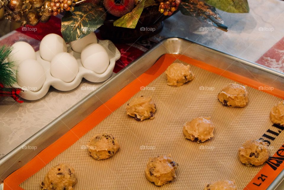 Chocolate chip cookies for Santa 