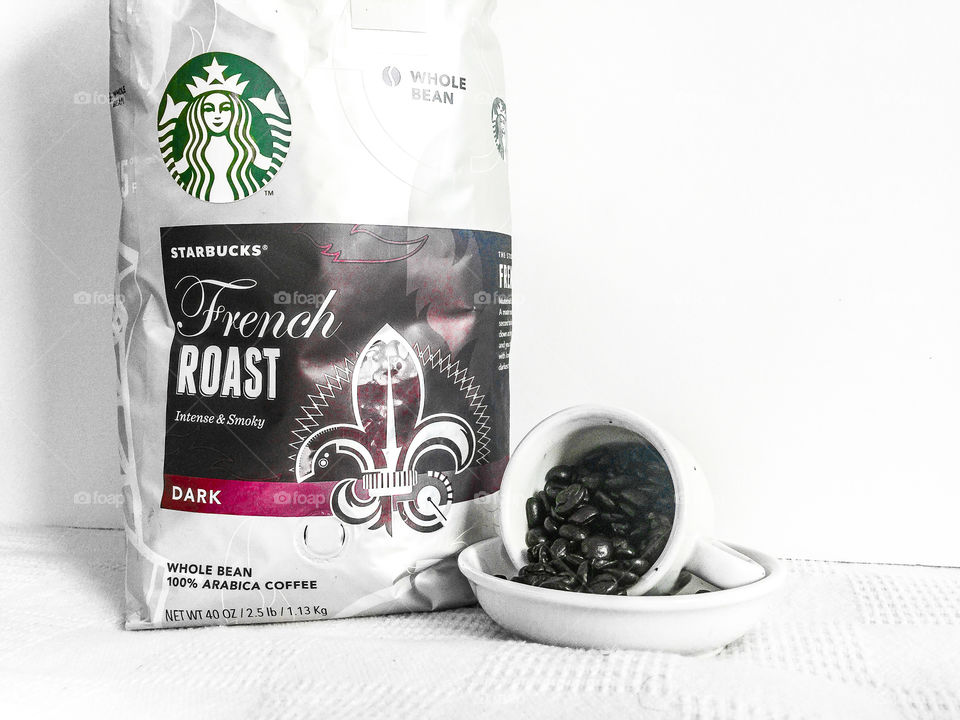 Starbucks French roast coffee beans