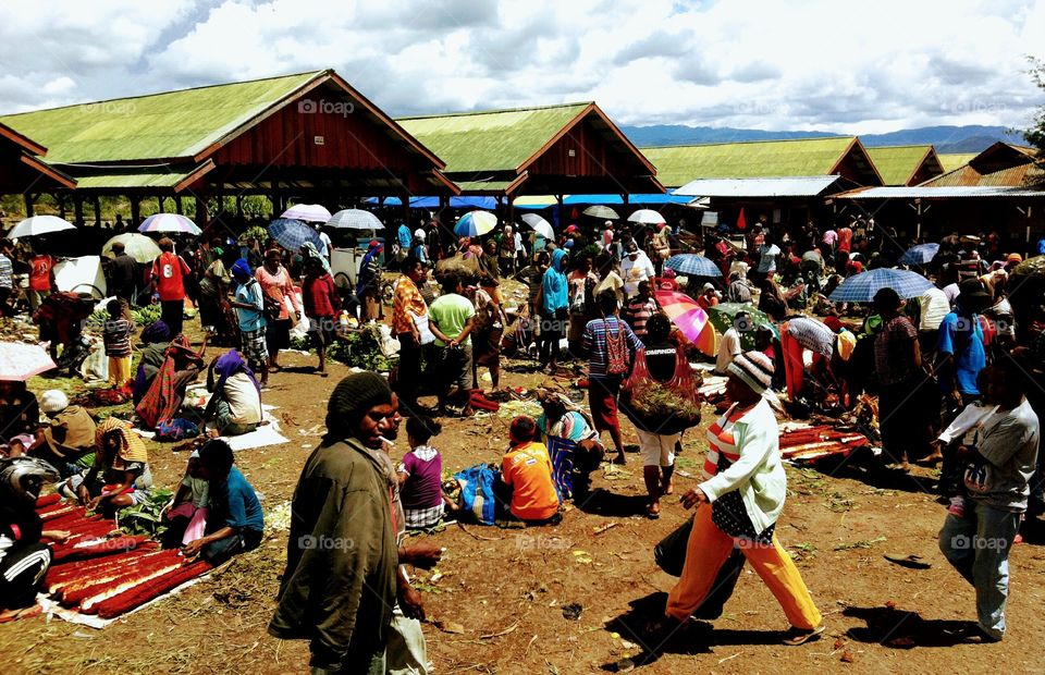 Papuan market