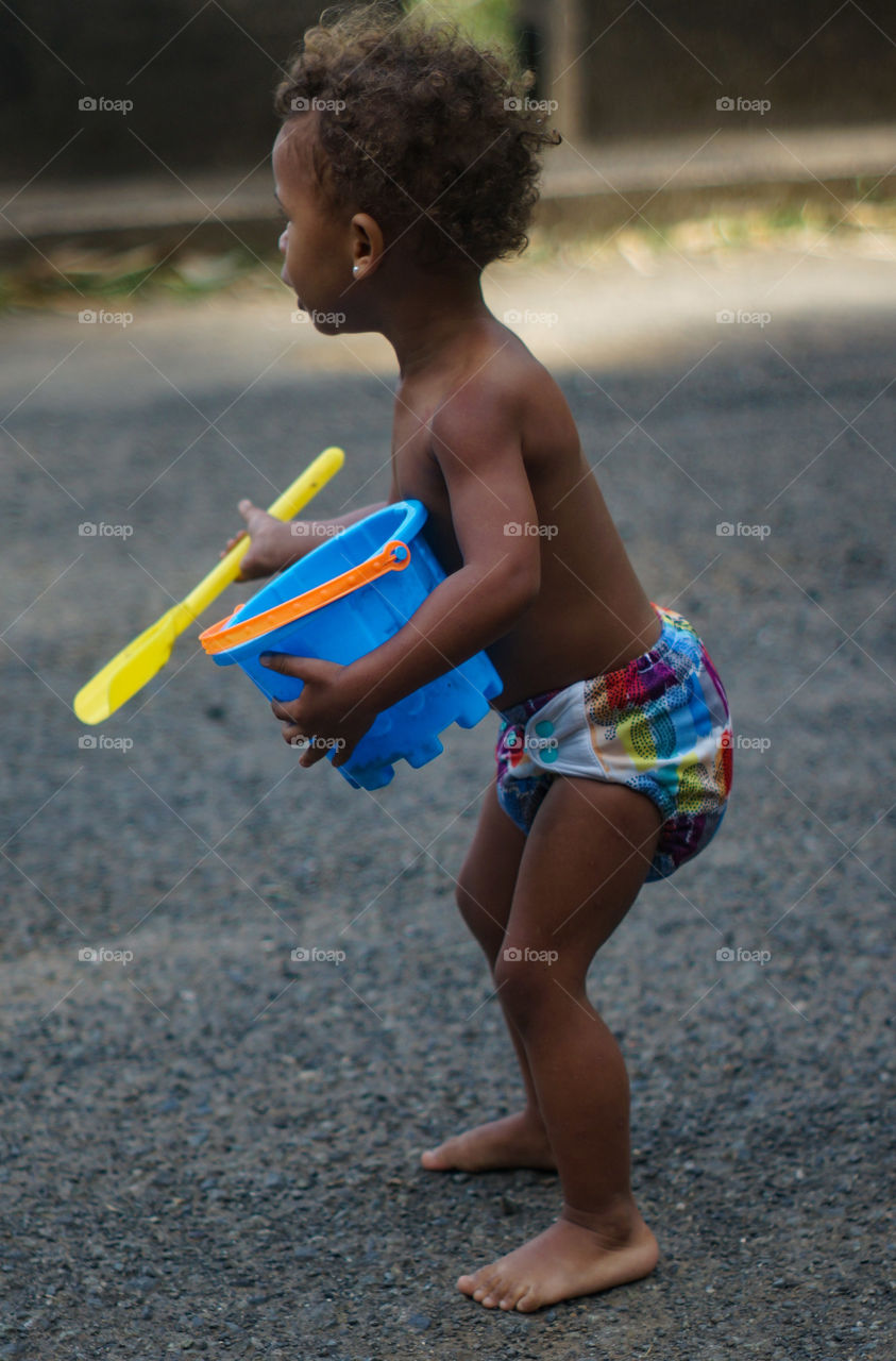Puerto Rican girl in color