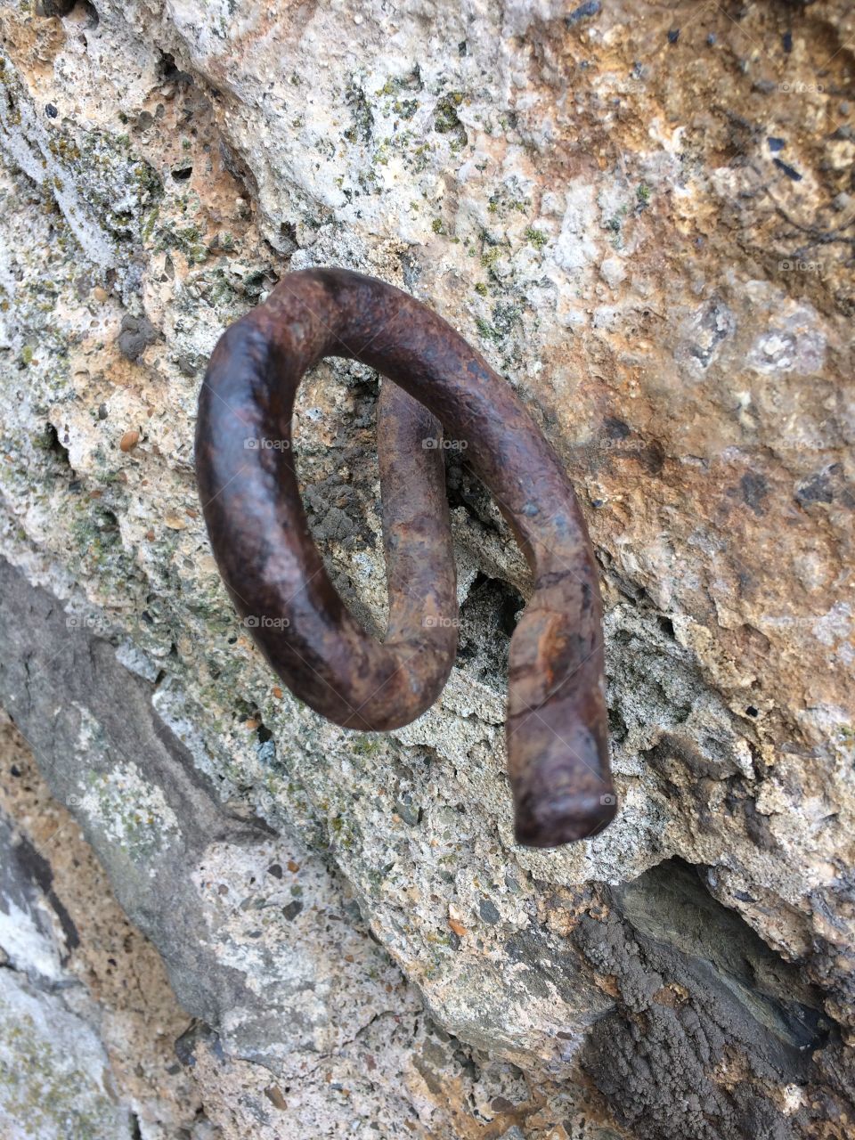 Focus and detail - contrast and texture all on an iron fixture 