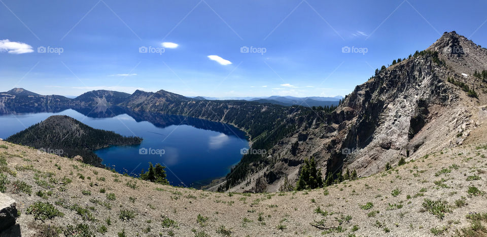 Majestic, deep blue reflections in Crater Lake, OR. The best of the Pacific Northwest