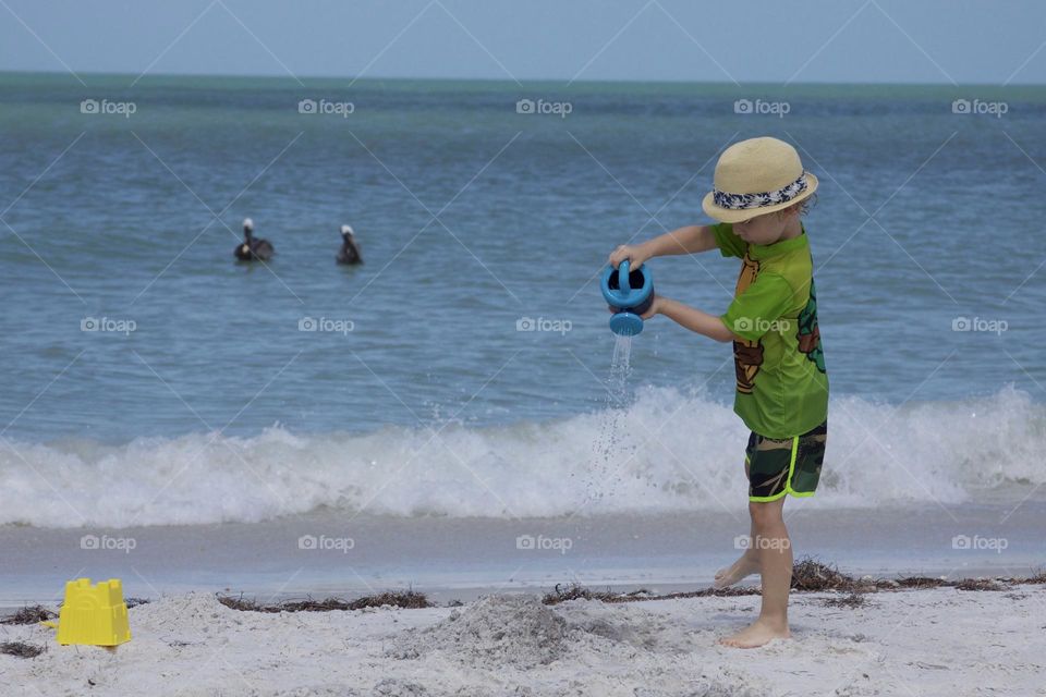 Playing On The Beach