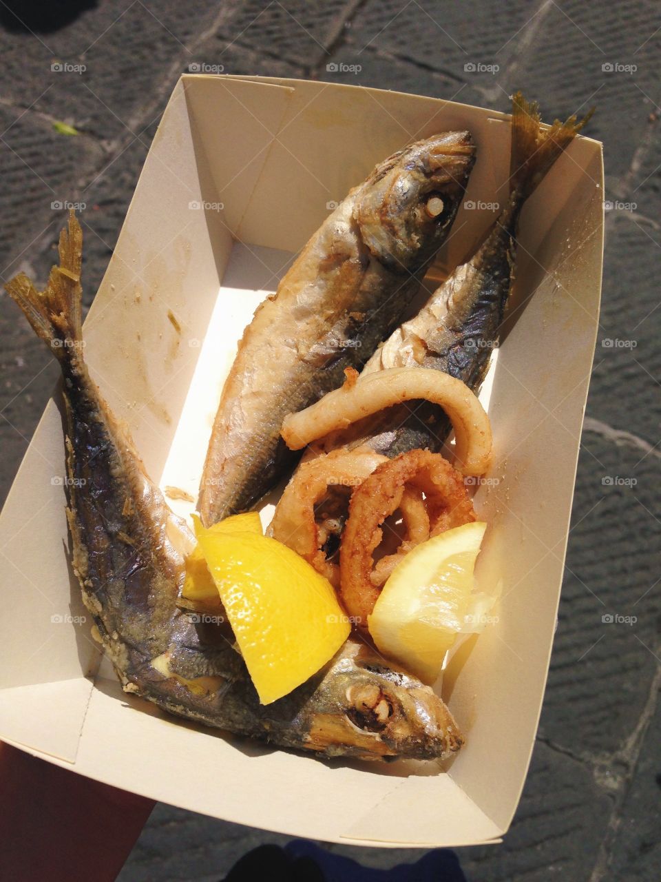 Fish fry in Camogli 