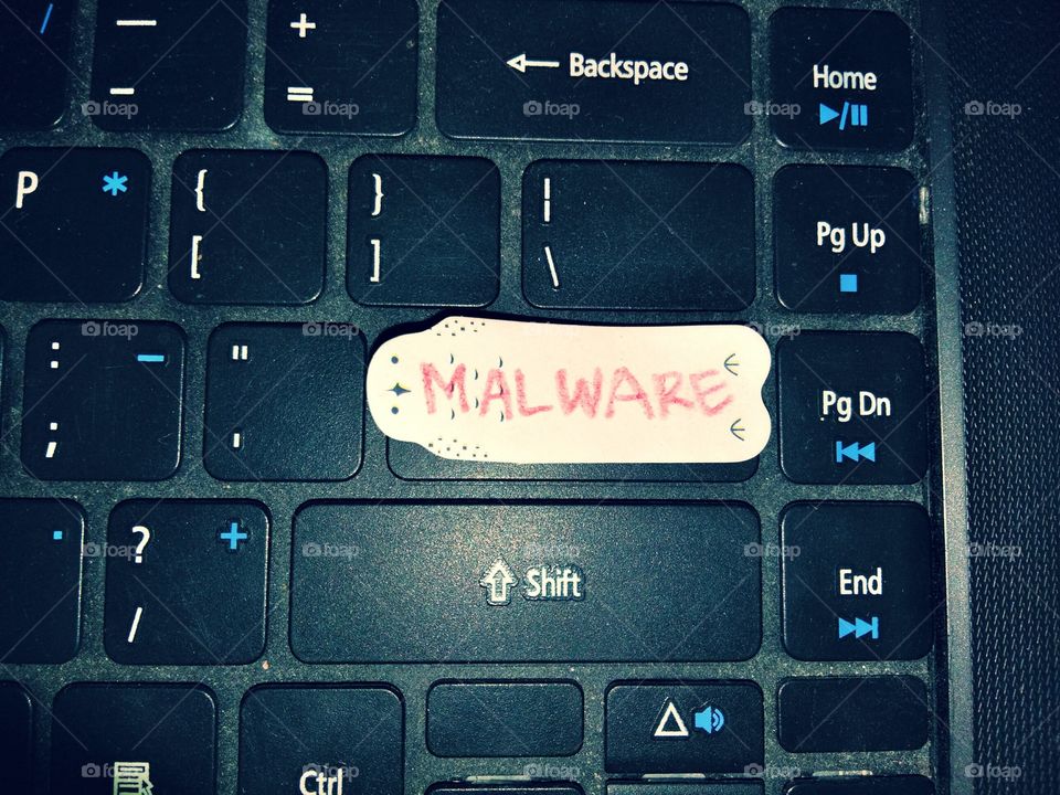 illustration of malware