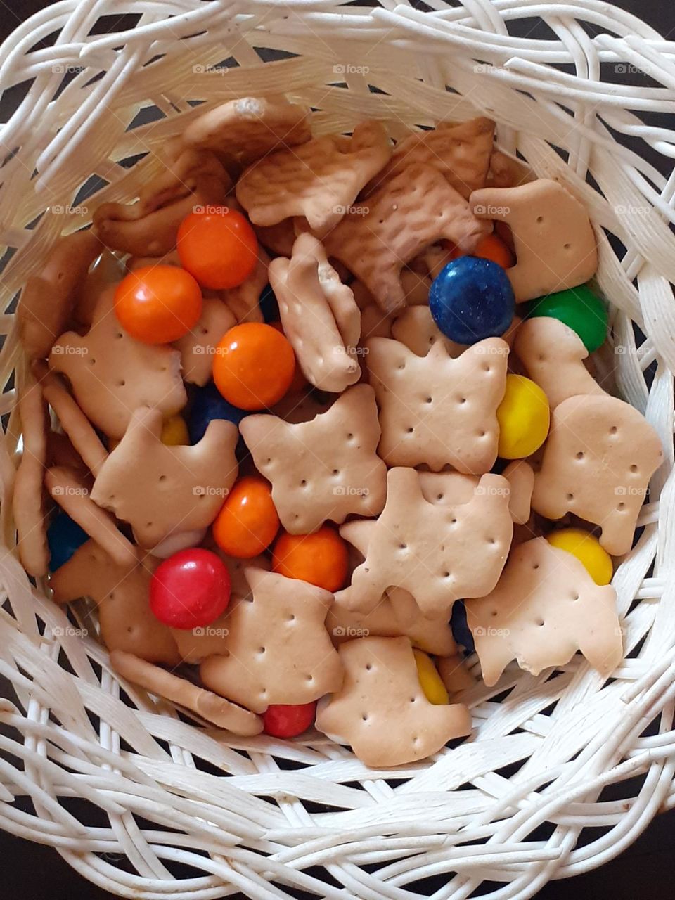 galletas en canasta