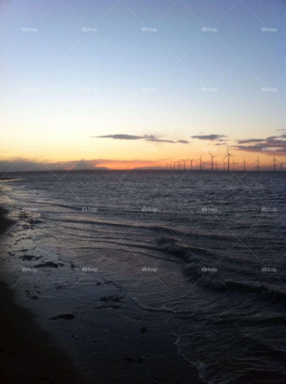 sunset along the beech