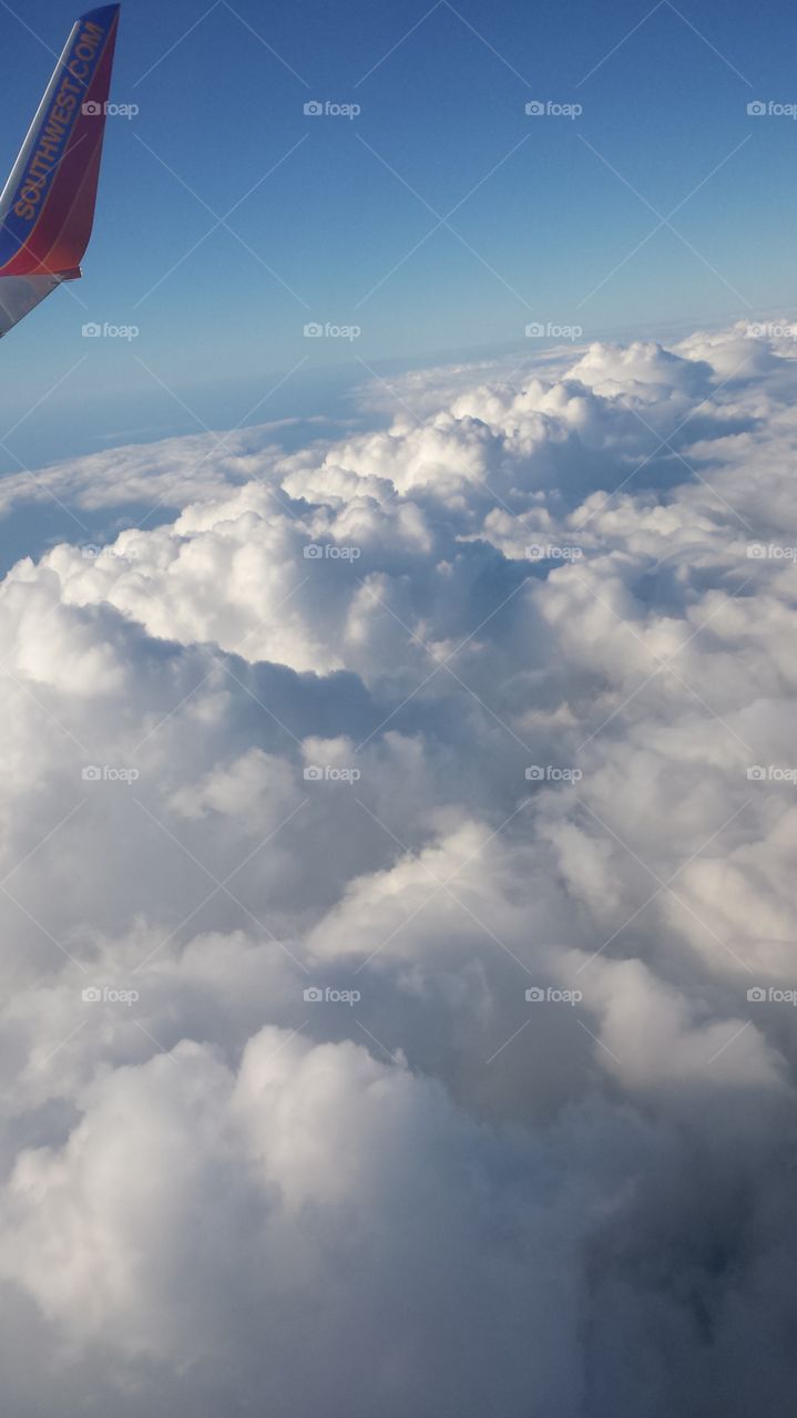 airplane clouds