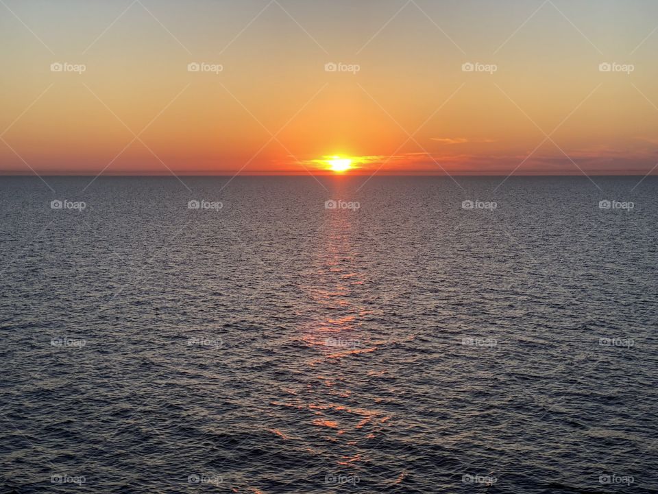 Sunset over Baltic Sea
